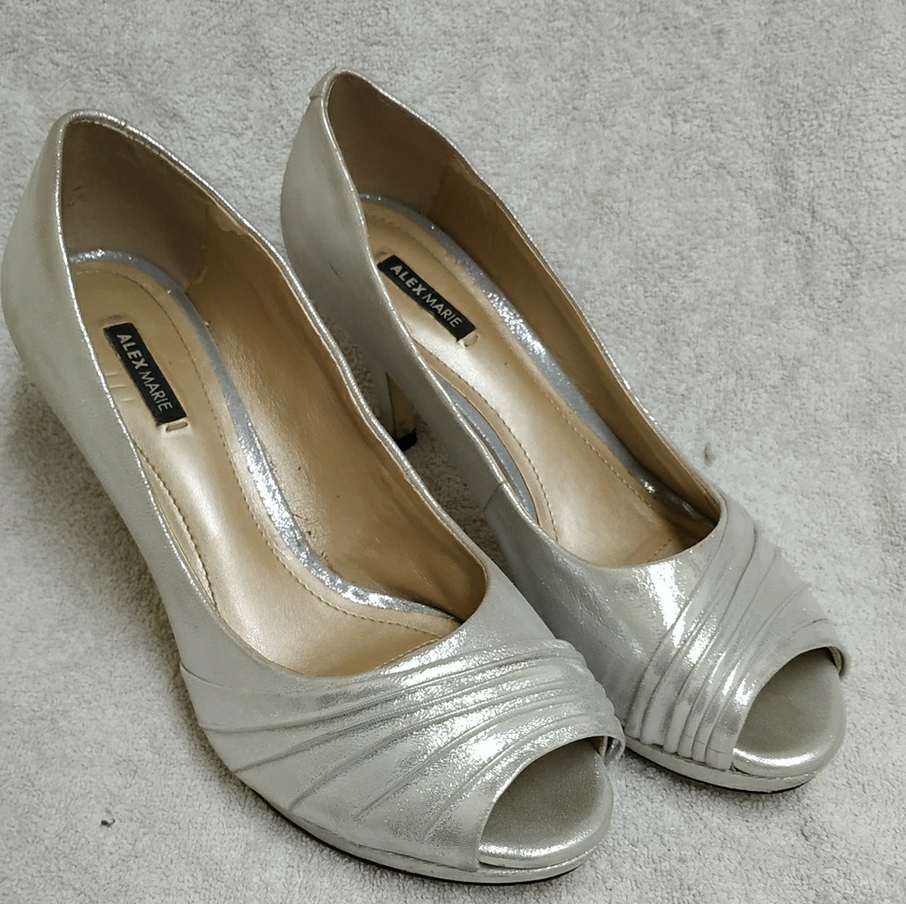 Alex  Marie silver pumps